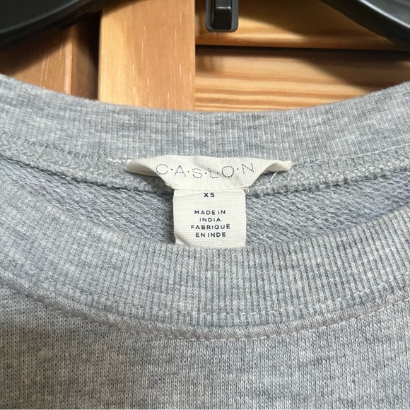 CASLON Women's Grey Round Neck Heavy Weight T-Shirt Size XS - Picture 2 of 6